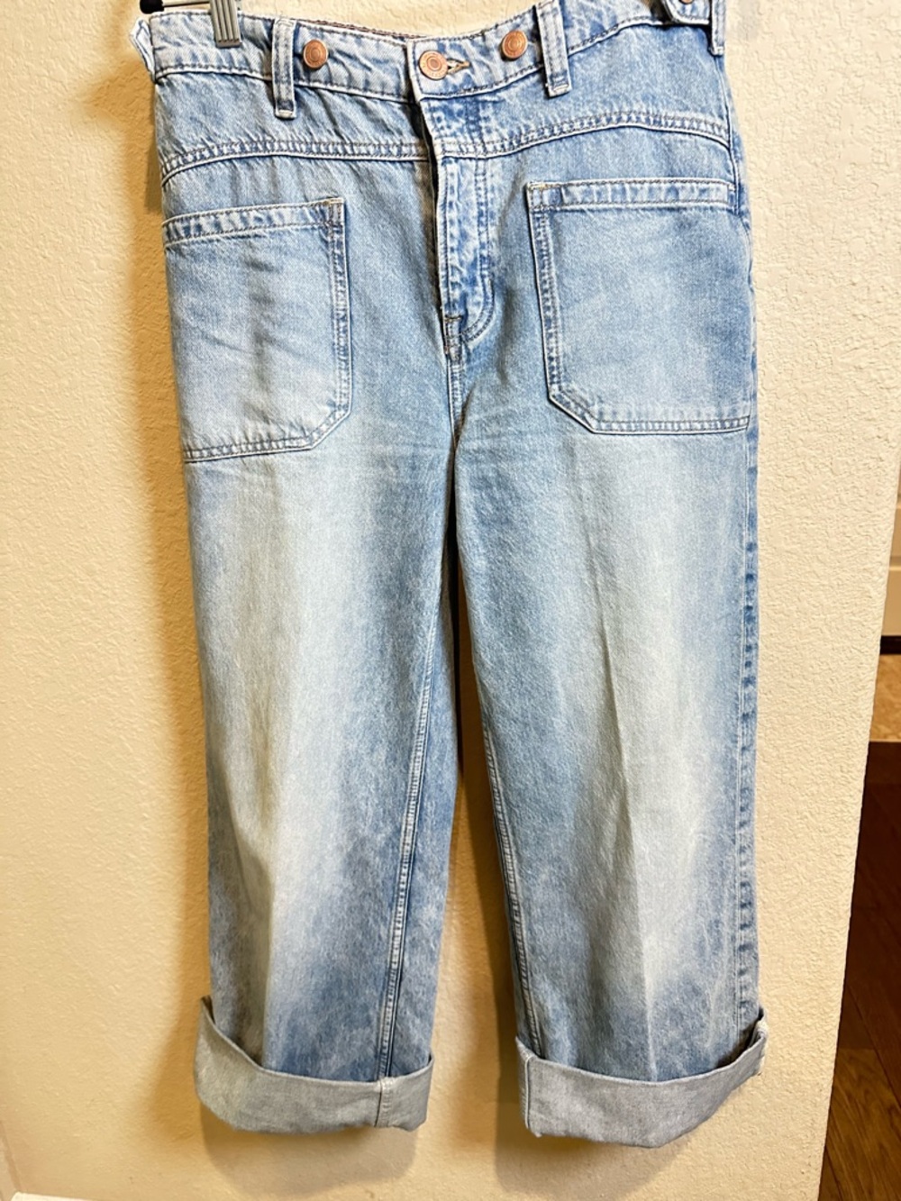 Free People Front Patch Pocket Jeans